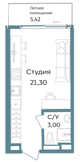 72 м², 4-комнатная квартира 12 700 000 ₽ - изображение 92