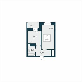Квартира 40,8 м², 1-комнатная - изображение 1