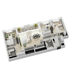 Квартира 95,5 м², 4-комнатная - изображение 3