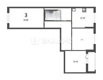 Квартира 76,4 м², 3-комнатная - изображение 1