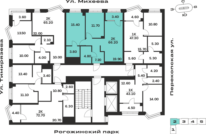 67,6 м², 2-комнатная квартира 10 596 300 ₽ - изображение 38