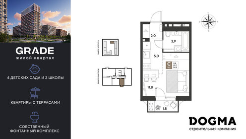 Квартира 24,5 м², студия - изображение 1