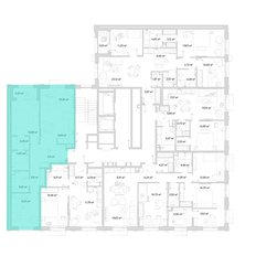 Квартира 79,9 м², 1-комнатная - изображение 2