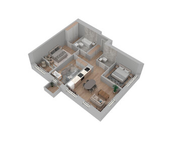Квартира 89 м², 3-комнатная - изображение 2