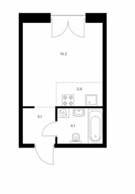 Квартира 24,3 м², студия - изображение 1