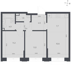 Квартира 53,3 м², 3-комнатная - изображение 2