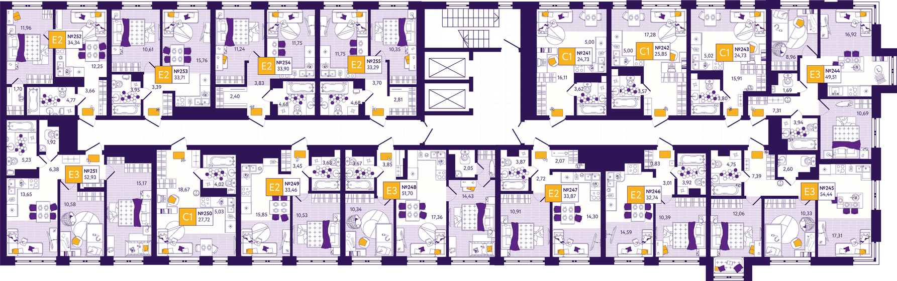 57 м², 2-комнатная квартира 2 200 000 ₽ - изображение 100