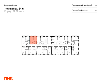 Квартира 34 м², 1-комнатная - изображение 2