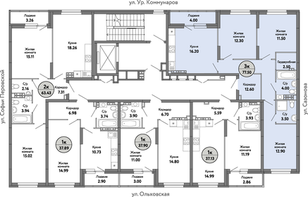Квартира 78,2 м², 3-комнатная - изображение 4