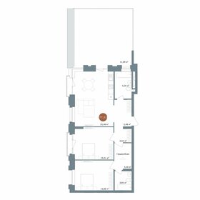 Квартира 77,6 м², 2-комнатная - изображение 1