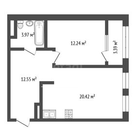 Квартира 49,2 м², 1-комнатная - изображение 1