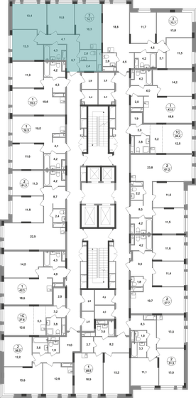 85 м², 3-комнатная квартира 18 000 000 ₽ - изображение 100