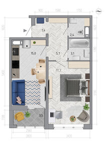 Квартира 47,1 м², 1-комнатная - изображение 5