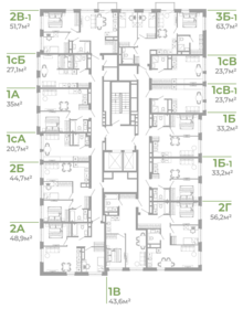 Квартира 63,7 м², 3-комнатная - изображение 2