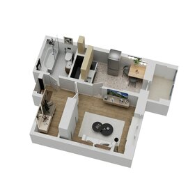 Квартира 34,6 м², 1-комнатная - изображение 3