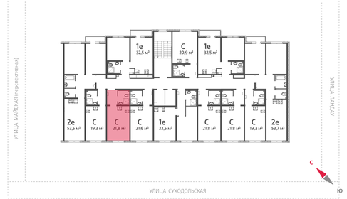 Квартира 32,5 м², 1-комнатная - изображение 2