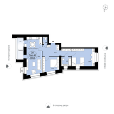 Квартира 90,8 м², 3-комнатная - изображение 2