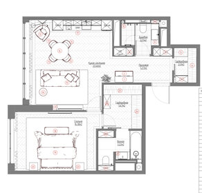 Квартира 62 м², 2-комнатная - изображение 1