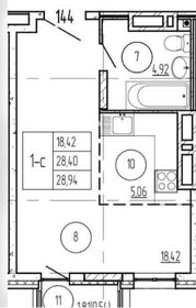 Квартира 29 м², студия - изображение 1