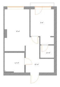 Квартира 37 м², 1-комнатная - изображение 1
