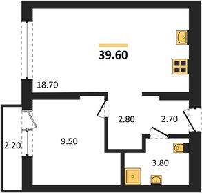 Квартира 40 м², 1-комнатная - изображение 1