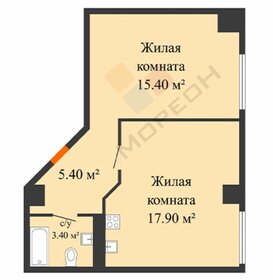 Квартира 41,8 м², 1-комнатные - изображение 1