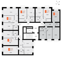 Квартира 65,2 м², 3-комнатная - изображение 3