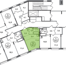 Квартира 25,3 м², студия - изображение 2