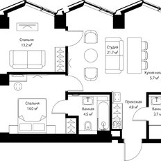 Квартира 67,6 м², 2-комнатная - изображение 3