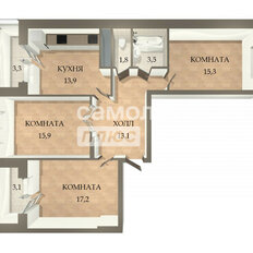 Квартира 83 м², 3-комнатная - изображение 4