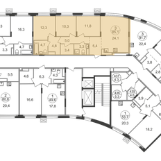 Квартира 85,1 м², 3-комнатная - изображение 2