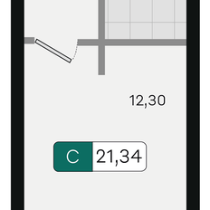 Квартира 21,3 м², студия - изображение 2