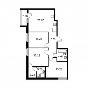 Квартира 80,1 м², 3-комнатная - изображение 1