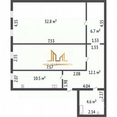 Квартира 86 м², 2-комнатная - изображение 1