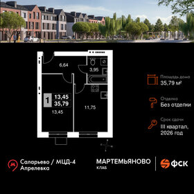 Квартира 35,8 м², 1-комнатная - изображение 1