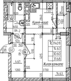 Квартира 32 м², студия - изображение 1