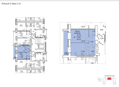 Квартира 37 м², 1-комнатная - изображение 1