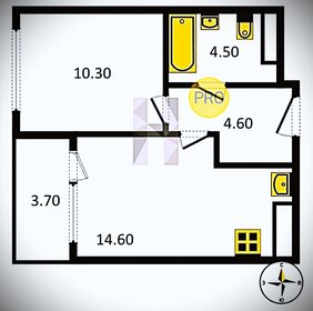 Квартира 34,4 м², 1-комнатная - изображение 1