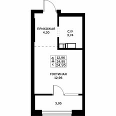 Квартира 25 м², студия - изображение 2