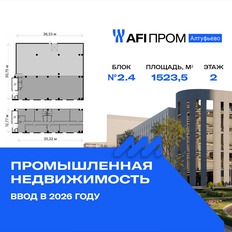 1523,5 м², производственное помещение - изображение 1