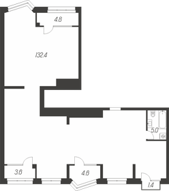 Квартира 151,8 м², 4-комнатная - изображение 1