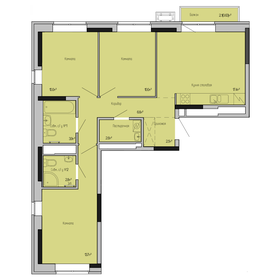 Квартира 70,1 м², 3-комнатная - изображение 1
