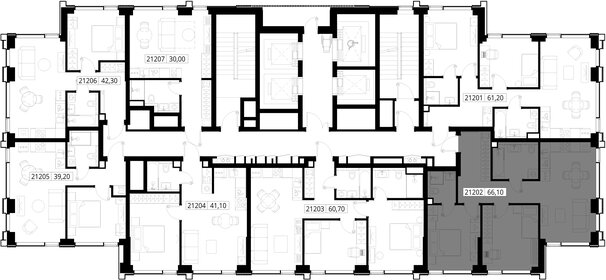 Квартира 66,1 м², 2-комнатная - изображение 2