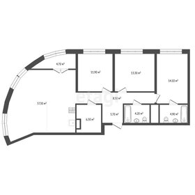 Квартира 104,2 м², 3-комнатная - изображение 1