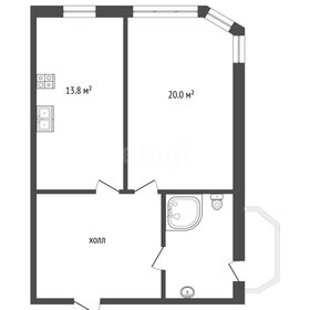 Квартира 47,6 м², 1-комнатная - изображение 2