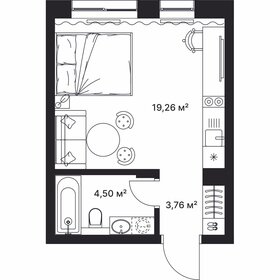 Квартира 27,5 м², студия - изображение 1