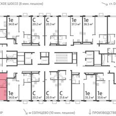 Квартира 36,7 м², 1-комнатная - изображение 2