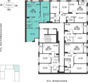 Квартира 73,8 м², 2-комнатная - изображение 2