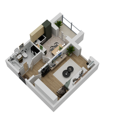 Квартира 40,6 м², 1-комнатная - изображение 3