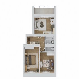 Квартира 58,8 м², 3-комнатная - изображение 2